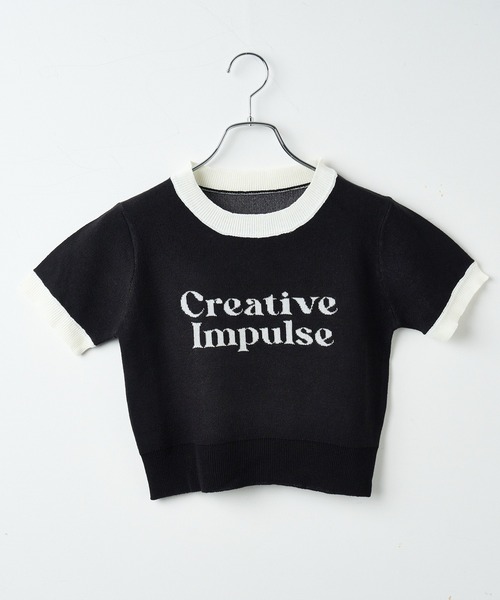 WEGO(ウィゴー)の「WEGO/デザインロゴニット(ニット/セーター・レディース・ブラック/ホワイト・FREE)」の12枚目の写真