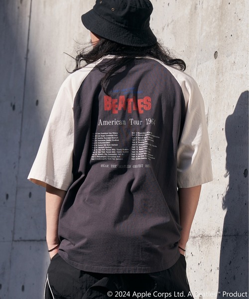 The Beatles（ザビートルズ）の「【別注】THE BEATLES ザ ビートルズ ツアーラグランTシャツ（Tシャツ/カットソー・メンズ・オフホワイト/チャコールグレー/ネイビー/その他2/その他1/ブラウン・M/LL/L）」の13枚目の写真