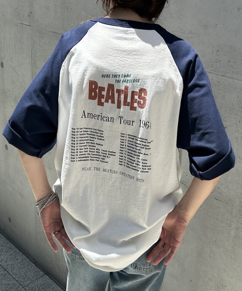 【別注】THE BEATLES ザ ビートルズ ツアーラグランTシャツ セール】【別注】THE BEATLES ザ ビートルズ ツアーラグランT