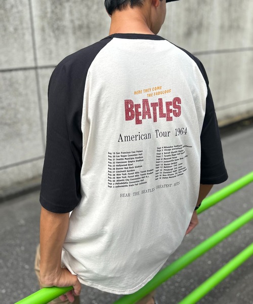 Beatles tシャツ A.M.S.｜THE BEATLES ビートルズ Tシャツ 古着風 ラグラン