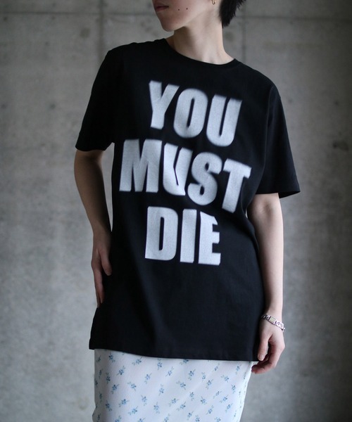 grapevine by k3（グレープバインバイケースリー）の「Black Die Danny T shirts（Tシャツ/カットソー・メンズ・ブラック・M）」の2枚目の写真