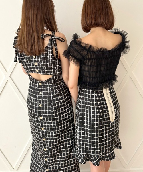 新品　正規品　Deicy Me couture チェックサロペワンピース チェックサロペワンピース