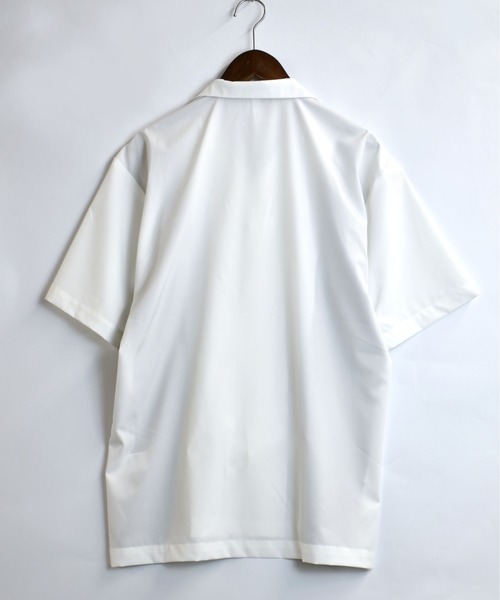 Starting Over(スターティングオーバー)の「bicolor stitching open collar shirt/バイカラー ステッチ 半袖 オープンカラーシャツ(シャツ/ブラウス・メンズ・ホワイト/ブラック/カーキ・M/L/XL)」の9枚目の写真