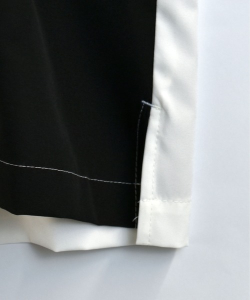 Starting Over(スターティングオーバー)の「bicolor stitching open collar shirt/バイカラー ステッチ 半袖 オープンカラーシャツ(シャツ/ブラウス・メンズ・ホワイト/ブラック/カーキ・M/L/XL)」の5枚目の写真