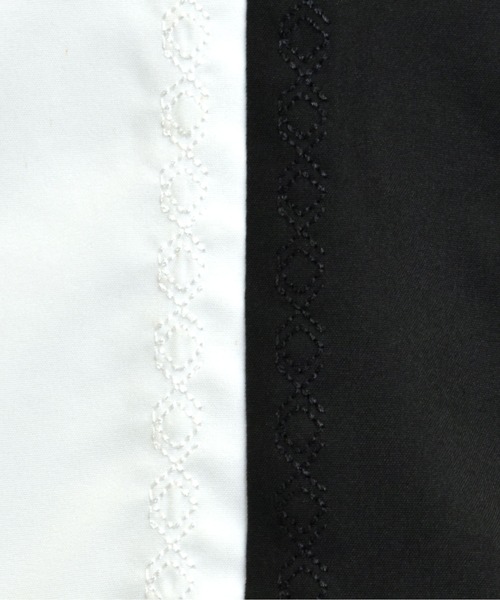 Starting Over(スターティングオーバー)の「bicolor stitching open collar shirt/バイカラー ステッチ 半袖 オープンカラーシャツ(シャツ/ブラウス・メンズ・ホワイト/ブラック/カーキ・M/L/XL)」の8枚目の写真