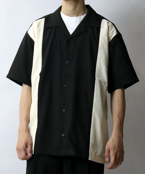 [25SS]★SATUR★Crochet Open Collar Half Shirt★半袖シャツ MUSINSA | SATUR Crochet Open Collar Half Shirt Smoke Black