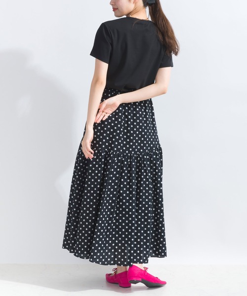 PICCIN(ピッチン)の「グログランリボンTシャツ(Tシャツ/カットソー・レディース・ベージュ/ブラック/オフホワイト・M)」の17枚目の写真