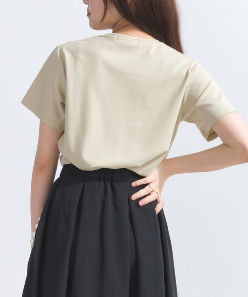 PICCIN(ピッチン)の「グログランリボンTシャツ(Tシャツ/カットソー・レディース・ベージュ/ブラック/オフホワイト・M)」の20枚目の写真