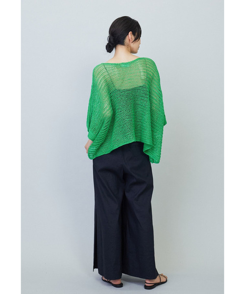 セール】リネンオーバーポンチョニット（ニット/セーター）｜1er