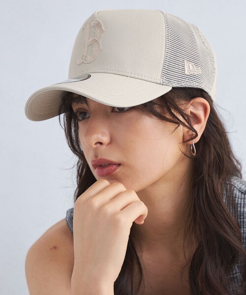 NEW ERA(ニューエラ)の「【別注/WEB限定】<NEW ERA>メッシュコンビ キャップ(キャップ・レディース・ナチュラル/オリーブ/ブラック・FREE)」の4枚目の写真