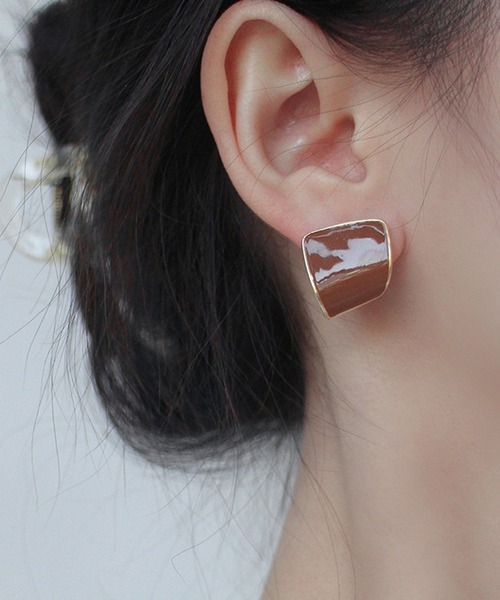 aimoha(アイモハ)の「シンプルピアス(ピアス(両耳用)・レディース・ホワイト系その他2/ブラウン系その他2/レッド系その他2/ブラウン系その他/ブルー系その他/ベージュ系その他/パープル系その他/ワインレッド・2/1)」の3枚目の写真