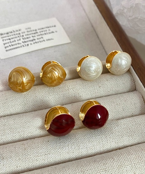 aimoha(アイモハ)の「シンプルピアス(ピアス(両耳用)・レディース・ホワイト系その他2/ブラウン系その他2/レッド系その他2/ブラウン系その他/ブルー系その他/ベージュ系その他/パープル系その他/ワインレッド・2/1)」の19枚目の写真