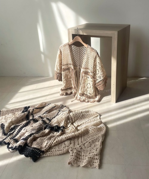 Bab（バブ）の「【大人気クロシェシリーズ】クロシェ半袖カーディガン（カーディガン/ボレロ・レディース・ホワイト系その他/A/B・FREE）」の20枚目の写真