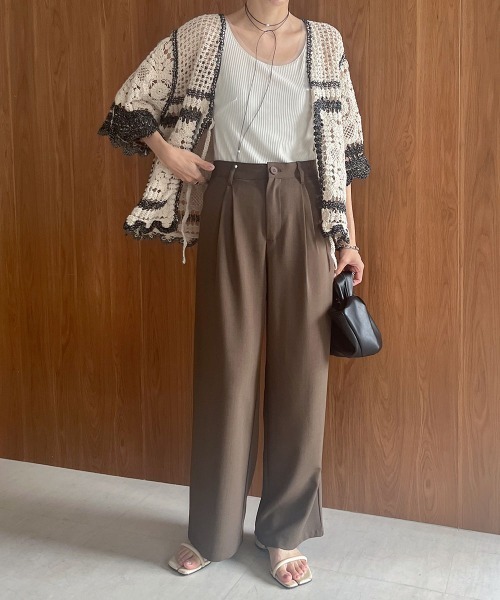 Bab（バブ）の「【大人気クロシェシリーズ】クロシェ半袖カーディガン（カーディガン/ボレロ・レディース・ホワイト系その他/A/B・FREE）」の5枚目の写真