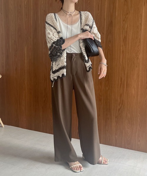 Bab（バブ）の「【大人気クロシェシリーズ】クロシェ半袖カーディガン（カーディガン/ボレロ・レディース・ホワイト系その他/A/B・FREE）」の9枚目の写真