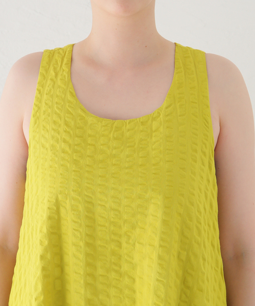 BLACK CRANE（ブラッククレーン）の「【BLACK CRANE/ブラック クレーン】PARACHUTE DRESS SK-PHD21（ワンピース・レディース・ブラック/マスタード・SMALL）」の7枚目の写真