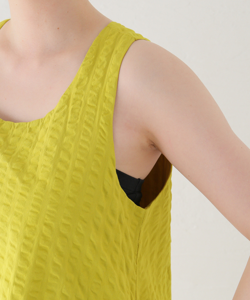 BLACK CRANE（ブラッククレーン）の「【BLACK CRANE/ブラック クレーン】PARACHUTE DRESS SK-PHD21（ワンピース・レディース・ブラック/マスタード・SMALL）」の9枚目の写真