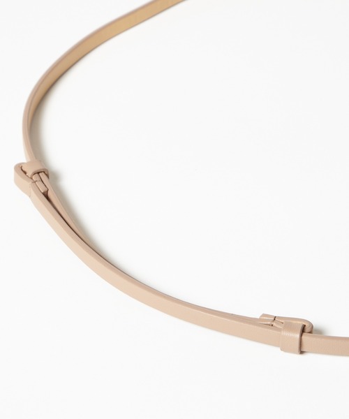 AIMER（エメ）の「フックデザイン細ベルト（ベルト・レディース・グレー/ベージュ・FREE）」の5枚目の写真