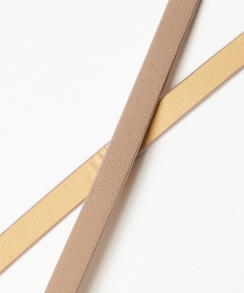 AIMER（エメ）の「フックデザイン細ベルト（ベルト・レディース・グレー/ベージュ・FREE）」の6枚目の写真