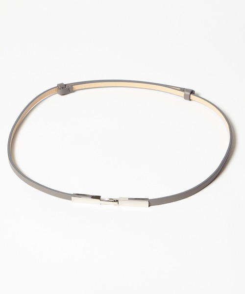 AIMER（エメ）の「フックデザイン細ベルト（ベルト・レディース・グレー/ベージュ・FREE）」の8枚目の写真