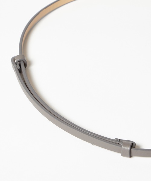 AIMER（エメ）の「フックデザイン細ベルト（ベルト・レディース・グレー/ベージュ・FREE）」の10枚目の写真