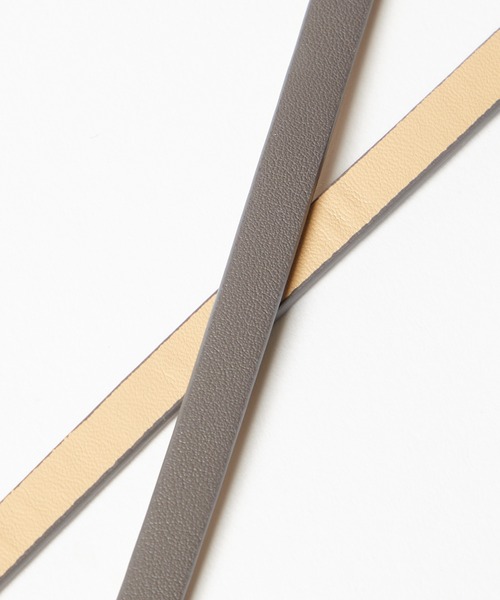 AIMER（エメ）の「フックデザイン細ベルト（ベルト・レディース・グレー/ベージュ・FREE）」の11枚目の写真