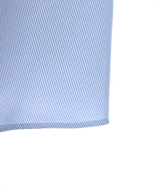 clear（クリア）の「裾アシメフリル袖リボン半袖シャツワンピース[バレエコア ガーリー ミニ丈 ショート丈]≪再入荷≫（ワンピース・レディース・ブルー/ピンク/オフホワイト/ブルー系その他/ブラック・F）」の6枚目の写真