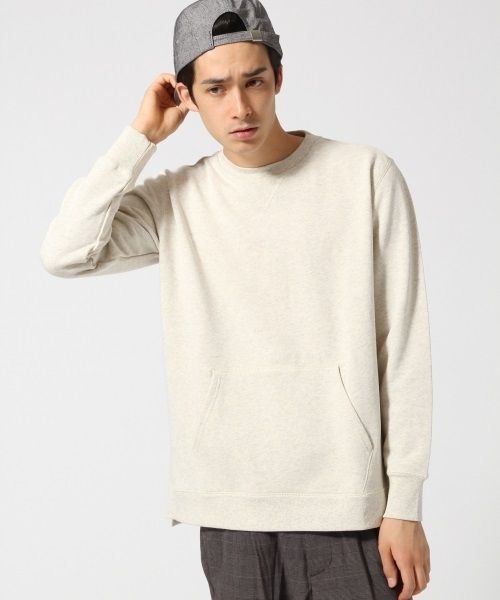 RAGEBLUE（レイジブルー）の「【USAコットン使用】裏毛スウェットクルー/568541（スウェット・メンズ・ネイビー/オリーブ/オフホワイト/グレー・MEDIUM/LARGE）」の9枚目の写真