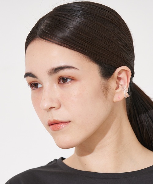 collex（コレックス）の「【別注】【HARIO Lampwork Factory】 イヤーカフ リバー（イヤーカフ・レディース・クリア・フリー）」の2枚目の写真