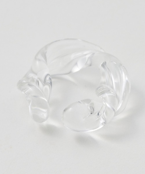 collex（コレックス）の「【別注】【HARIO Lampwork Factory】 イヤーカフ リバー（イヤーカフ・レディース・クリア・フリー）」の3枚目の写真