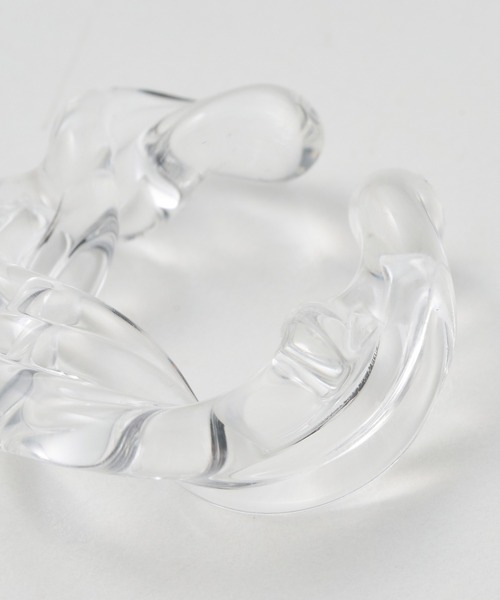 collex（コレックス）の「【別注】【HARIO Lampwork Factory】 イヤーカフ リバー（イヤーカフ・レディース・クリア・フリー）」の4枚目の写真