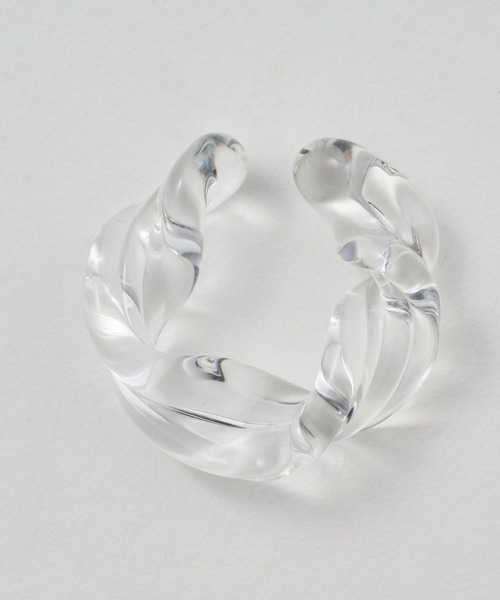 collex（コレックス）の「【別注】【HARIO Lampwork Factory】 イヤーカフ リバー（イヤーカフ・レディース・クリア・フリー）」の6枚目の写真