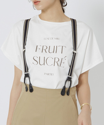 Rouge vif | 【一部店舗限定】シルケット天竺フレンチスリーブTシャツ(Tシャツ/カットソー)