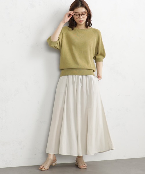 FOUND GOOD（ファウンドグッド）の「サラツヤフレアワイドP2（その他パンツ・レディース・ブルー系/グレー系1/グレー系8/グレー系/パープル系/アイボリー・S/M/L）」の5枚目の写真