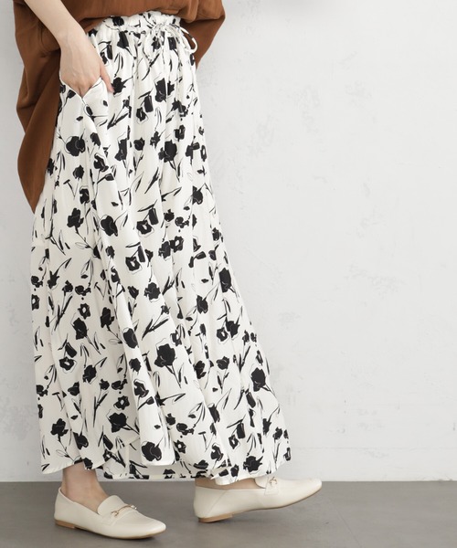 FOUND GOOD（ファウンドグッド）の「サラツヤフレアワイドP2（その他パンツ・レディース・ブルー系/グレー系1/グレー系8/グレー系/パープル系/アイボリー・S/M/L）」の8枚目の写真