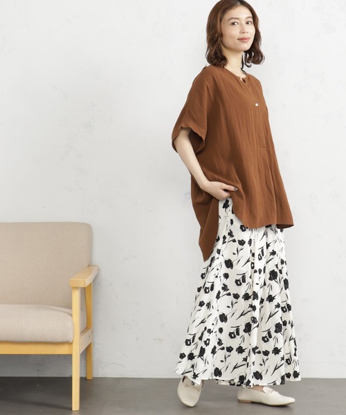 FOUND GOOD（ファウンドグッド）の「サラツヤフレアワイドP2（その他パンツ・レディース・ブルー系/グレー系1/グレー系8/グレー系/パープル系/アイボリー・S/M/L）」の11枚目の写真