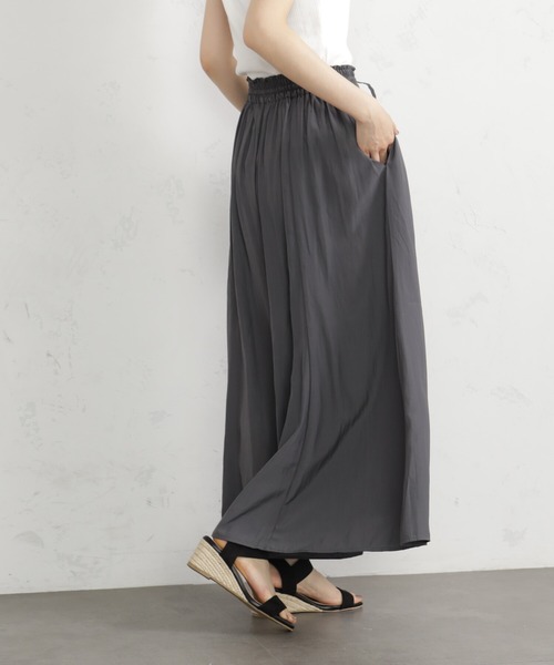 FOUND GOOD（ファウンドグッド）の「サラツヤフレアワイドP2（その他パンツ・レディース・ブルー系/グレー系1/グレー系8/グレー系/パープル系/アイボリー・S/M/L）」の17枚目の写真