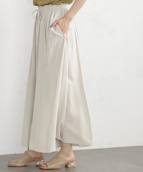 FOUND GOOD（ファウンドグッド）の「サラツヤフレアワイドP2（その他パンツ・レディース・ブルー系/グレー系1/グレー系8/グレー系/パープル系/アイボリー・S/M/L）」の21枚目の写真