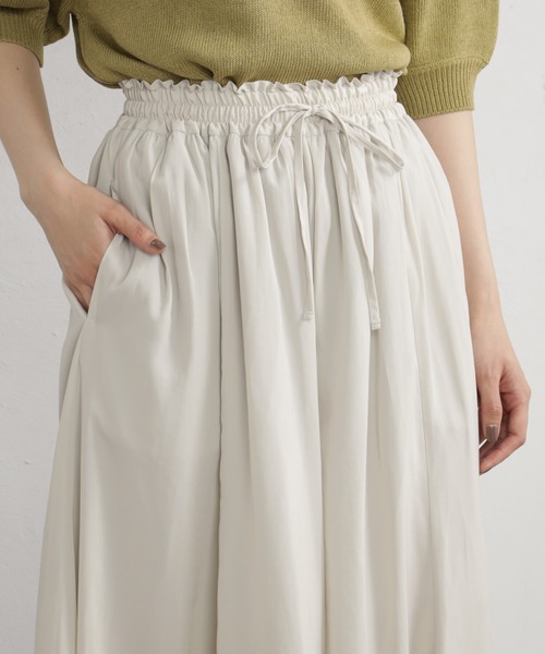 FOUND GOOD（ファウンドグッド）の「サラツヤフレアワイドP2（その他パンツ・レディース・ブルー系/グレー系1/グレー系8/グレー系/パープル系/アイボリー・S/M/L）」の22枚目の写真