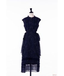 ワンピース herlipto PolkaDotSideBowPleatedDress Her lip to（ハーリップトゥー）の「Polka Dot Side Bow Pleated