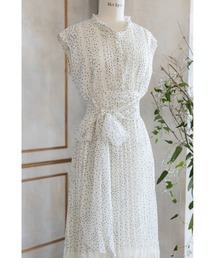 ワンピース Pin Dot Pleated Long Dress herlipto Her lip to on X: 
