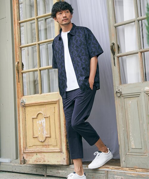 ikka（イッカ）の「【吸水速乾】GOKU 楽 AIR クロップドパンツ（その他パンツ・メンズ・グレー/ブラック/ネイビー/ベージュ・S/M/L/XL）」の8枚目の写真