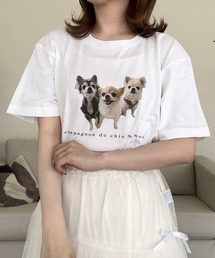 DOGプリント半袖Tシャツ