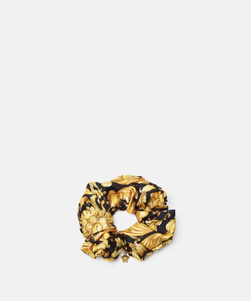 VERSACE（ヴェルサーチ）の「【オンライン限定】バロッコ シュシュ（シュシュ・レディース・ブラック×イエロー・ONE SIZE）」の2枚目の写真