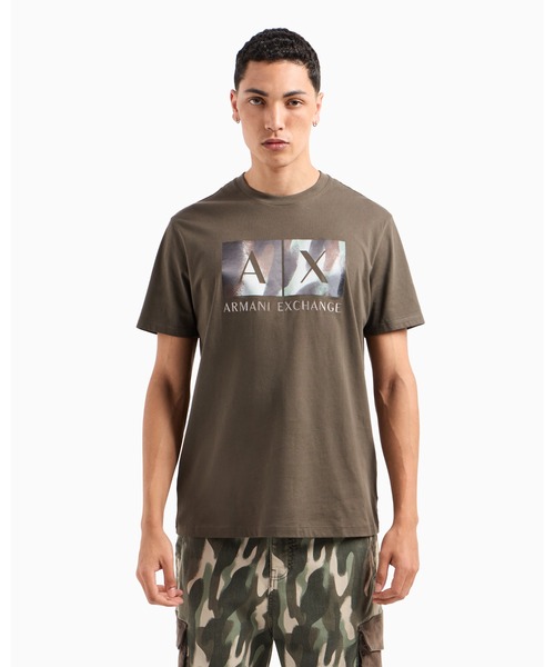 【アルマーニエクスチェンジ】カモフラージュ 半袖Tシャツ セール】【A|X アルマーニ エクスチェンジ】カモフラージュ