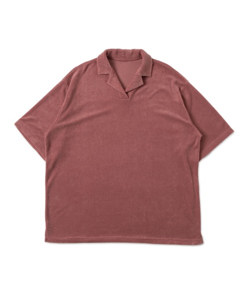 Figments（フィグメンツ）の「オーバーサイズテリートップ（ポロシャツ・レディース・ブラック/ピンク・FREE）」の6枚目の写真