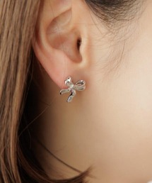 flower | ラッピングリボンイヤリング(イヤリング)