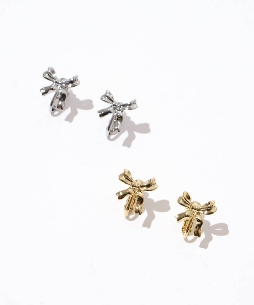 flower（フラワー）の「ラッピングリボンイヤリング（イヤリング・レディース・シルバー/ゴールド・FREE）」の6枚目の写真