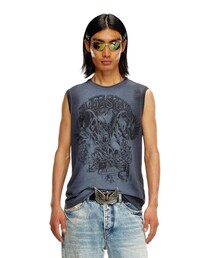 diesel タンクトップ Diesel Oval Dプレート タンクトップ | グレー | FARFETCH JP