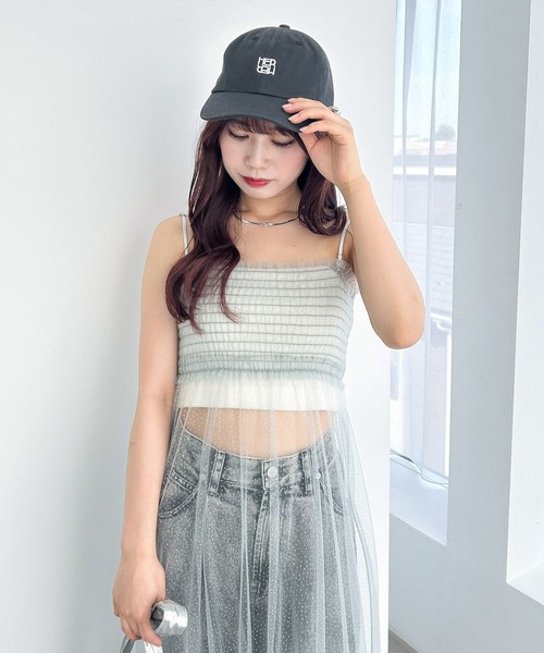 Heather（ヘザー）の「刺繍ロゴCAP　135027（キャップ・レディース・ブラック/チャコールグレー/ブラウン・ONE SIZE）」の8枚目の写真